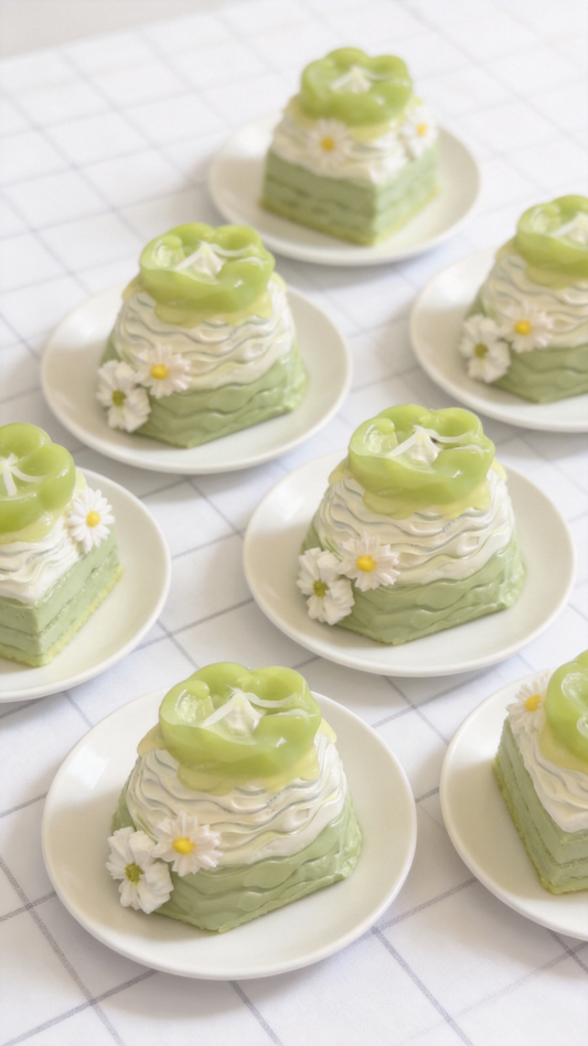 Green Grape Cake Silicone Squishy Toy