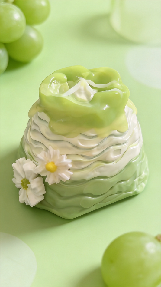 Green Grape Cake Silicone Squishy Toy