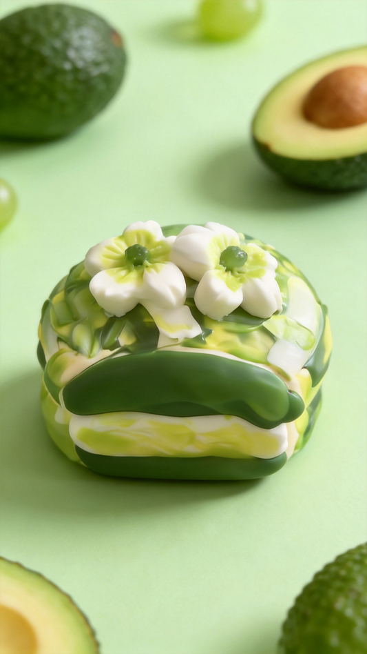 Avocado Cake Silicone Squishy Toy