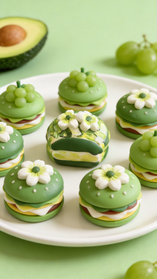 Avocado Cake Silicone Squishy Toy