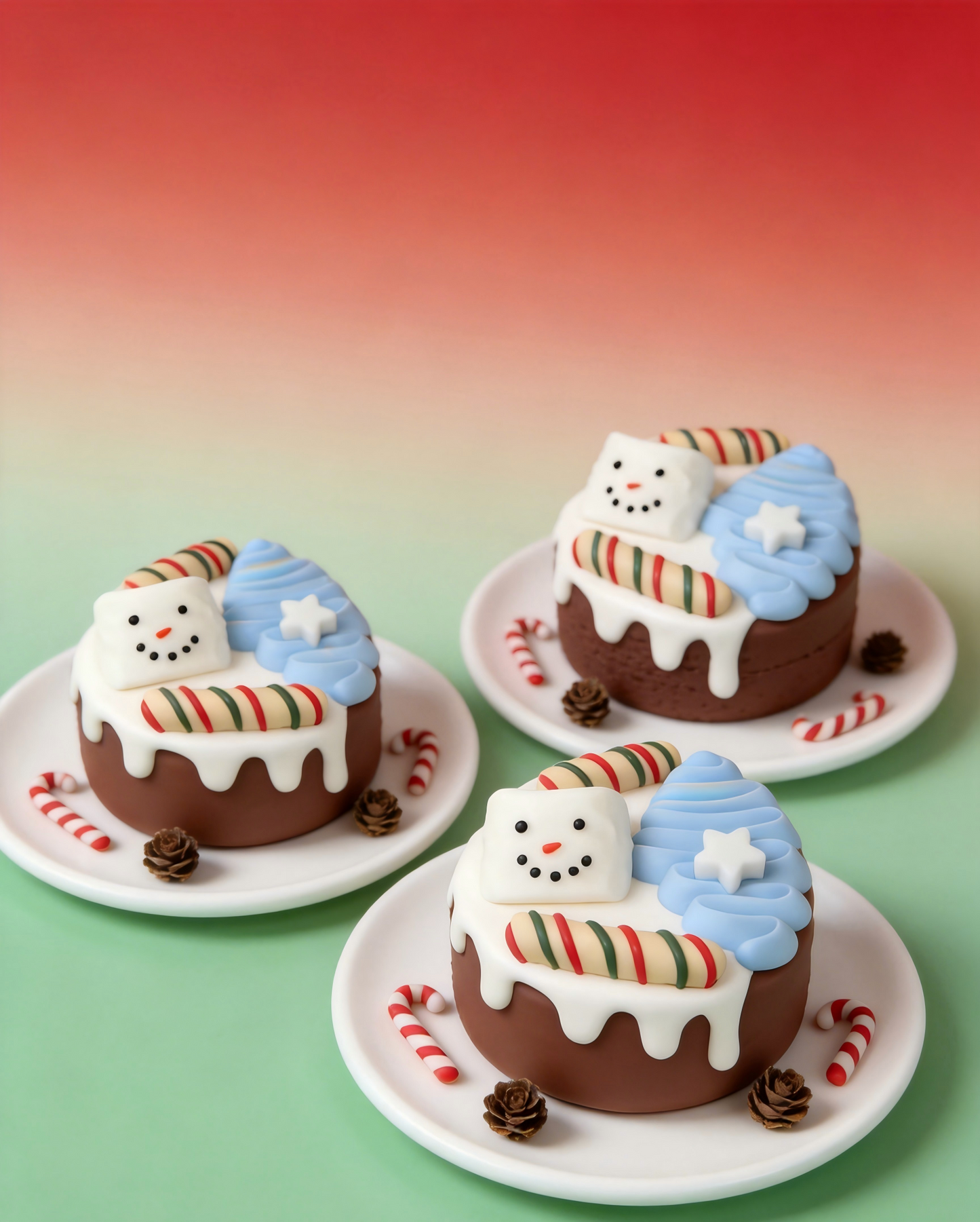 Christmas Snowman Silicone Squishy | Food-Grade Stress Relief Toy