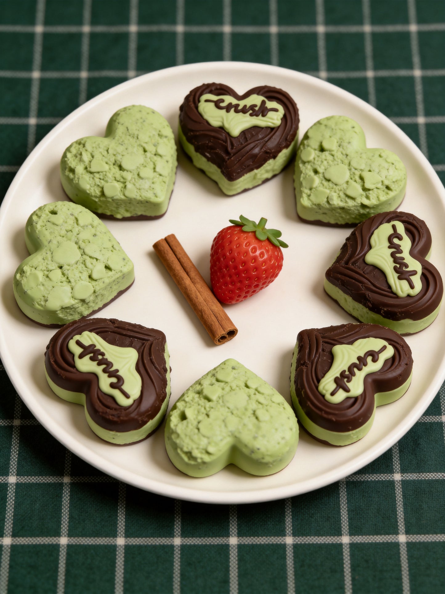 Matcha Chocolate Heart Squishy