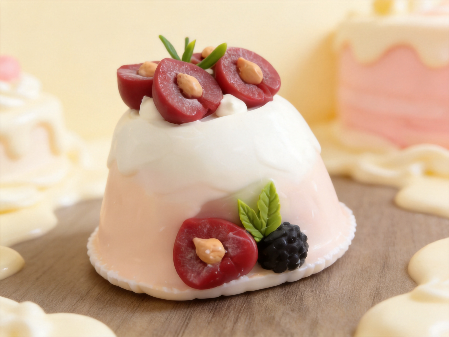 Cherry Cake Silicone Squishy Toy